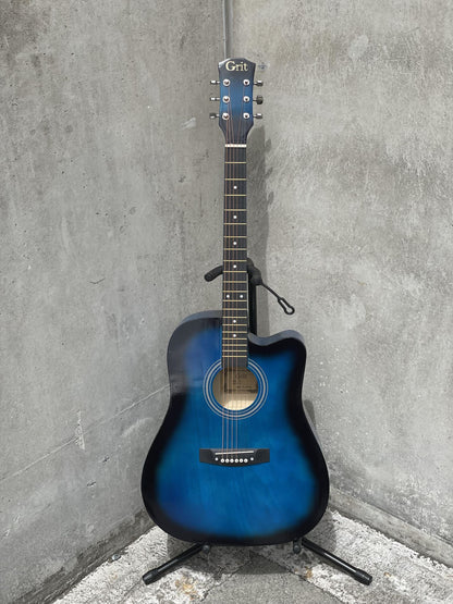 41" Blue Wooden Acoustic Guitar