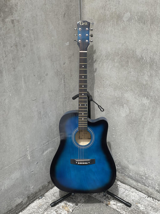 41" Blue Wooden Acoustic Guitar