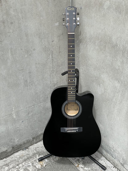 41" Black Wooden Acoustic Guitar