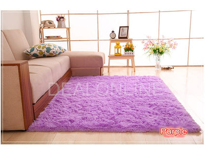 Size200cm x 140cm Ultra Soft Area Rugs Fluffy Carpets Bedroom Kids Shaggy Floor Nursery Mats