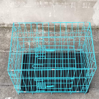 Pet Cage - 50CM Wide Collapsible Metal Pet Cage BLACK