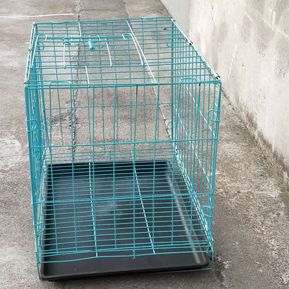 Pet Cage - 50CM Wide Collapsible Metal Pet Cage BLACK
