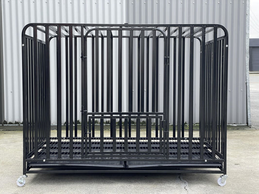 Durable Metal Pet Cage with Wheels XXL (125CM)