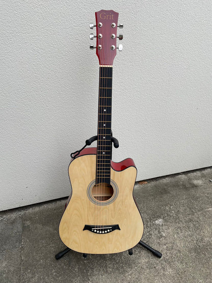 GRIT WOOD PATTERN 38" Wooden Acoustic Guitar