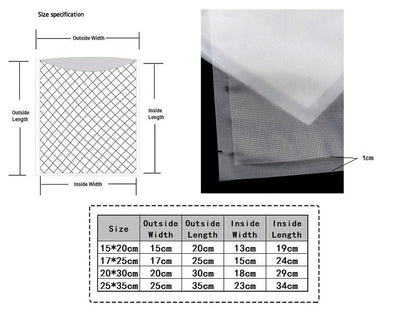 Vacuum Sealer Bags (100pcs) - Small (170X250MM)