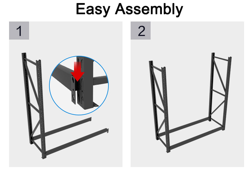 Add-On STORAGE SHELVING WAREHOUSE SHELF SHELVES RACKING RACKS 200X200X60_Black
