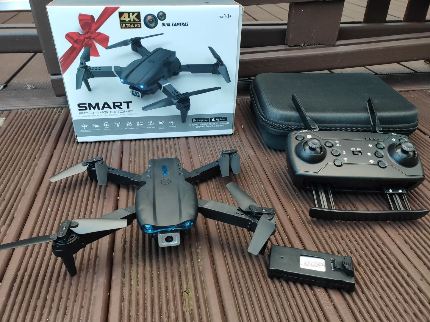 E99 Pro Drone Dual Camera WiFi FPV Foldable RC Quadcopter Altitude Hold