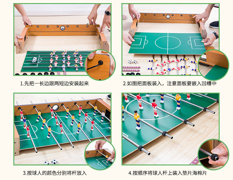 69cm Compact Football Table Game Foosball for Kids/ Families Indoor/Outdoor Fun