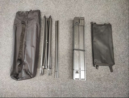 Portable Folding Camping Square Table 95X55X50cm With 2 Outdoor Foldable Chair