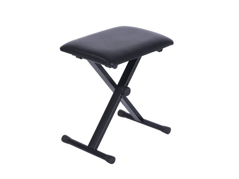Keyboard X-style Adjustable Padded Bench With Foldable Double-X Shaped Stand