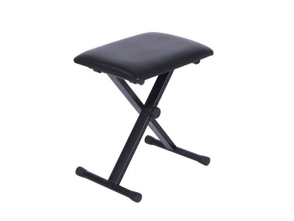 Keyboard X-style Adjustable Padded Bench With Foldable Double-X Shaped Stand