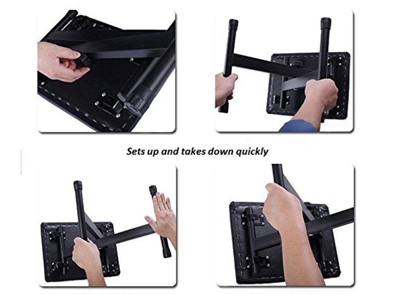 Keyboard X-style Adjustable Padded Bench With Foldable Double-X Shaped Stand