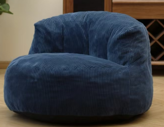Corduroy Memory Foam Sofa with Wide Backrest NAVY