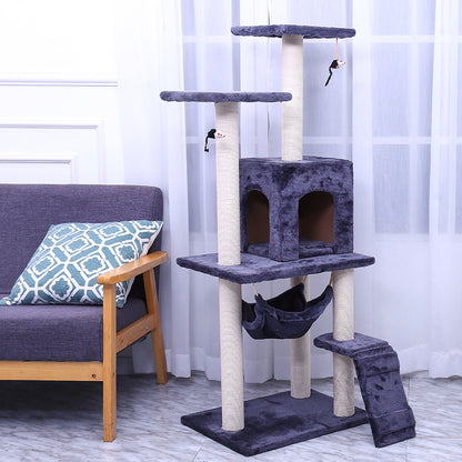 125CM Cat Tree House Scratching Post Condo - DARK GREY