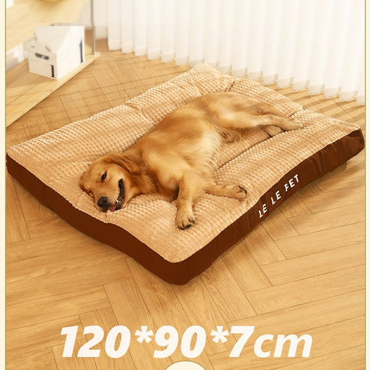 Dog Bed Pet Mattress Warm Thick Washable XL(120cm x 95cm x 7cm)