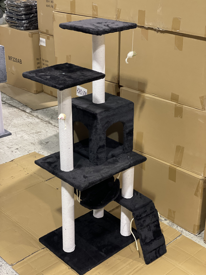 125CM Cat Tree House Scratching Post Condo - BLACK