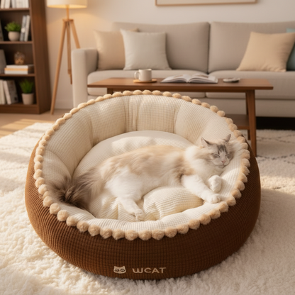 Size 75cm Pet Fluffy Warm Bed Cat Bed Dog Bed