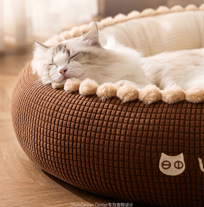 Size 75cm Pet Fluffy Warm Bed Cat Bed Dog Bed