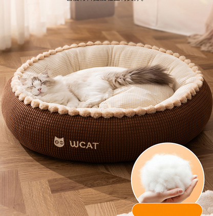 Size 75cm Pet Fluffy Warm Bed Cat Bed Dog Bed