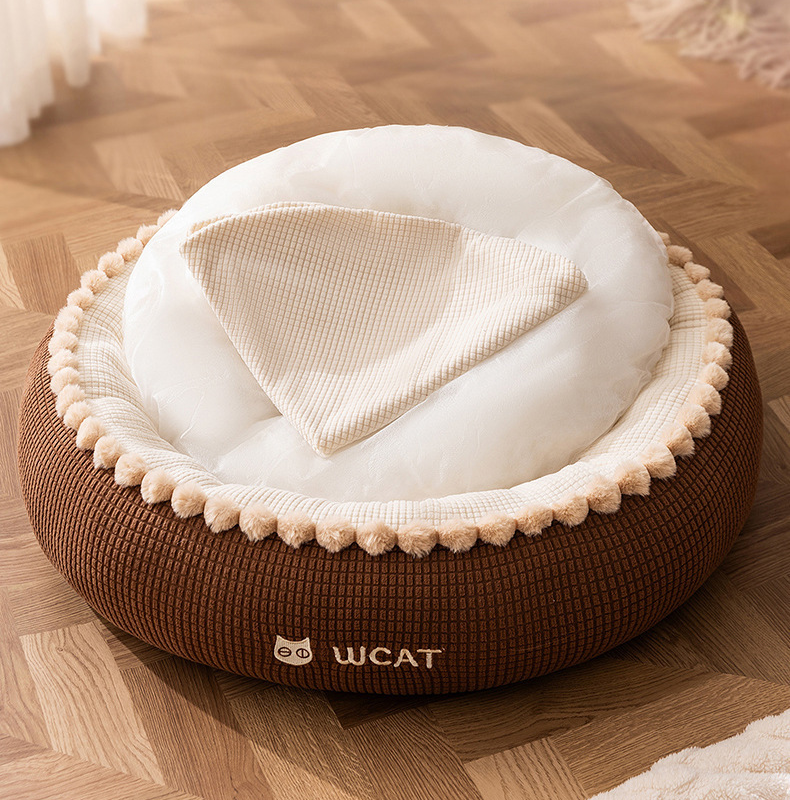 Size 75cm Pet Fluffy Warm Bed Cat Bed Dog Bed