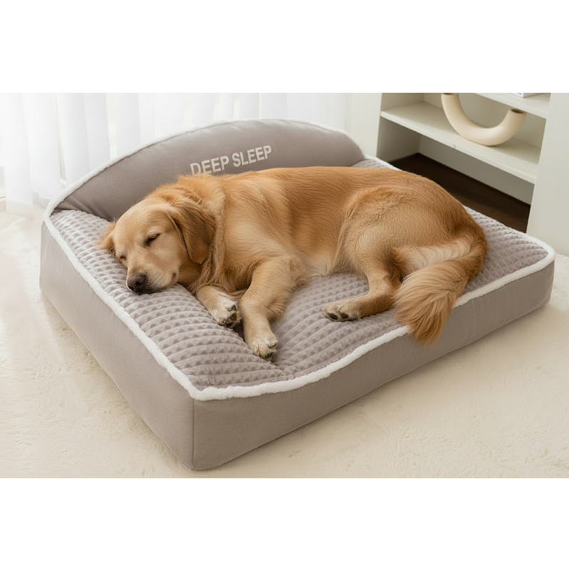 Dog Bed Super Large 120cm Dog Couch Thick & Warm Grey