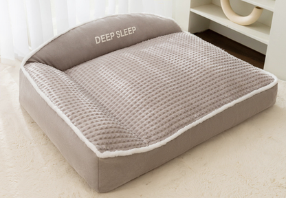Dog Bed Super Large 120cm Dog Couch Thick & Warm Grey