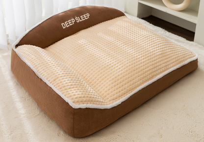 Dog Bed Super Large 120cm Dog Couch Thick & Warm Brown