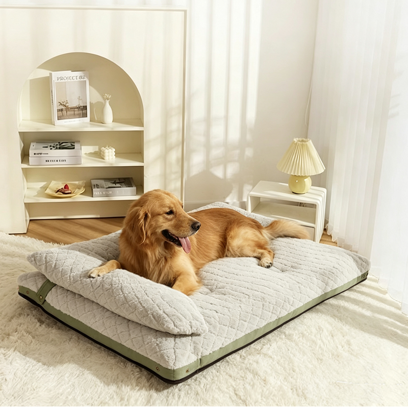 120cm Sponge Firm Dog Bed Pet Mattress Warm Thick Washable XL