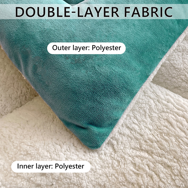 Thicken Blanket Soft Luxury Heavy 3kg Quilted Bedding Warm Cozy Machine Washable