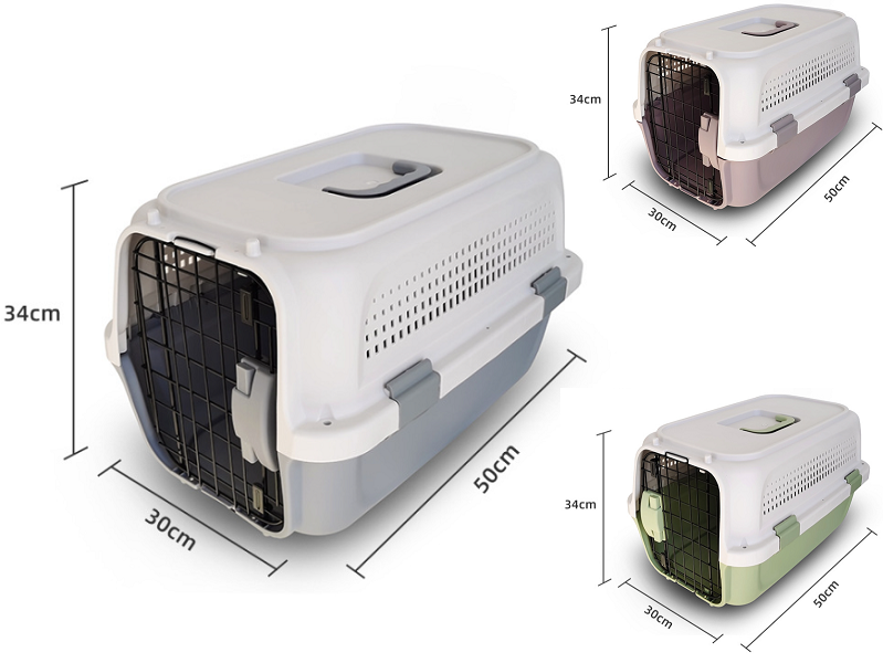 50CM GREY  - Dog/Cat Airline Travel Cage/Carrier
