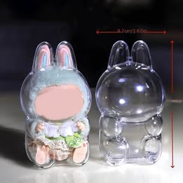1pc Doll Protective Case 15.5cm ,Plastic Protective Case (Dolls Are Not Included)