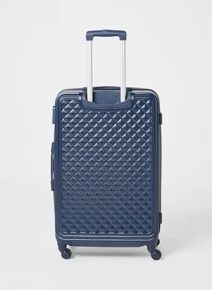 DARK BLUE 360 Spanner 4 Wheels ABS Hardcase Travel Suitcase Luggage