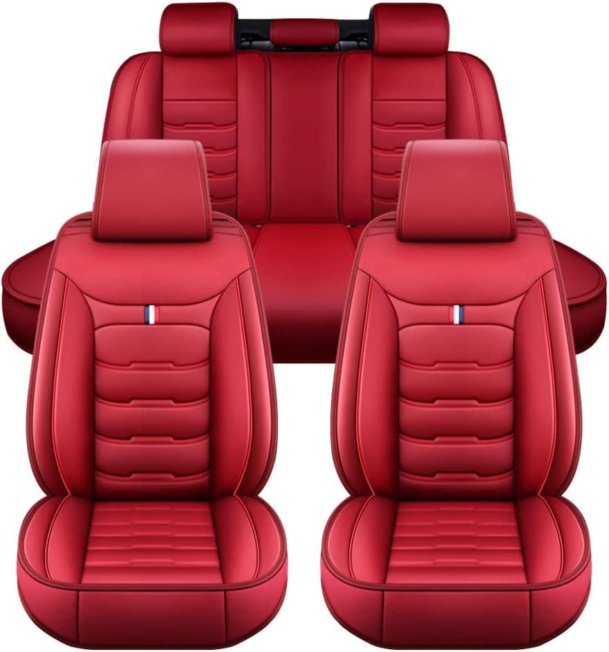 Car Seat Cover Faux Leather Cushion 5 Seater Full Set Front Rear Premium Quality
