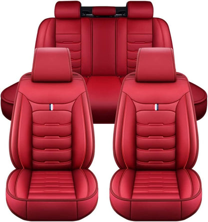 Car Seat Cover Faux Leather Cushion 5 Seater Full Set Front Rear Premium Quality