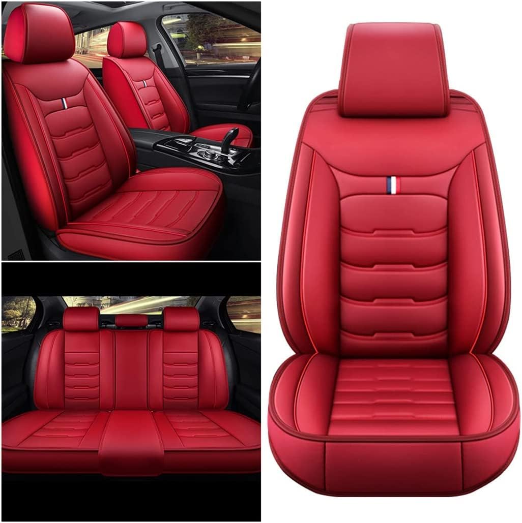 Car Seat Cover Faux Leather Cushion 5 Seater Full Set Front Rear Premium Quality
