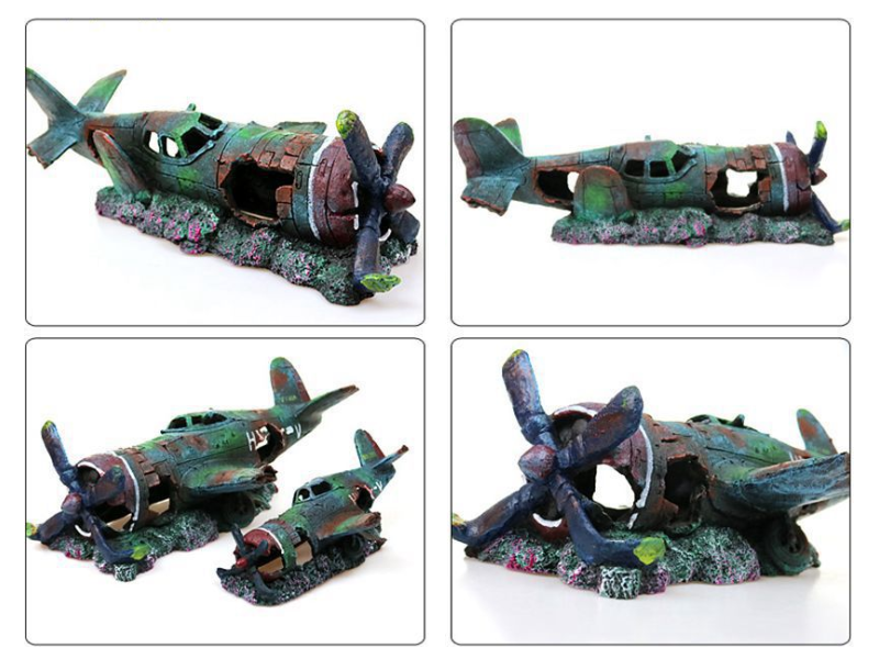 Fish Tank Decoration / Aquarium Ornament, Wreckage,37cm,