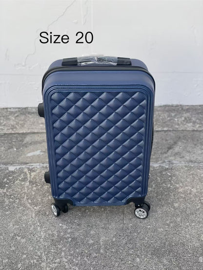 DARK BLUE 360 Spanner 4 Wheels ABS Hardcase Travel Suitcase Luggage