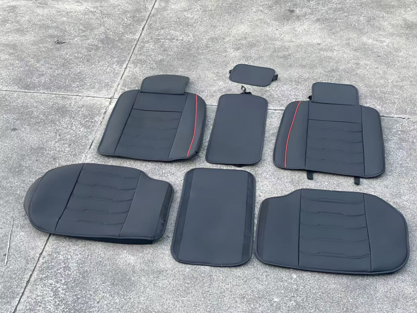 Car Seat Cover Faux Leather Cushion 5 Seater Full Set Front Rear Premium Quality