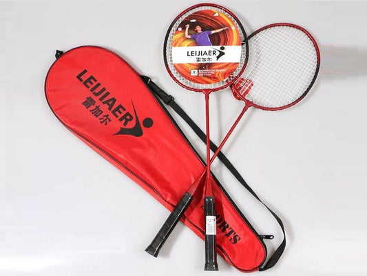 2PCS Badminton Racquet Racket with Zipper Cover Shoulder Bag