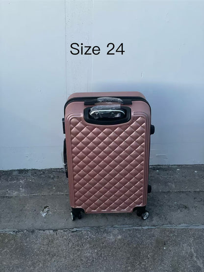 ROSE GOLD 360 Spanner 4 Wheels ABS Hardcase Travel Suitcase Luggage