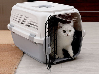 50CM GREY  - Dog/Cat Airline Travel Cage/Carrier