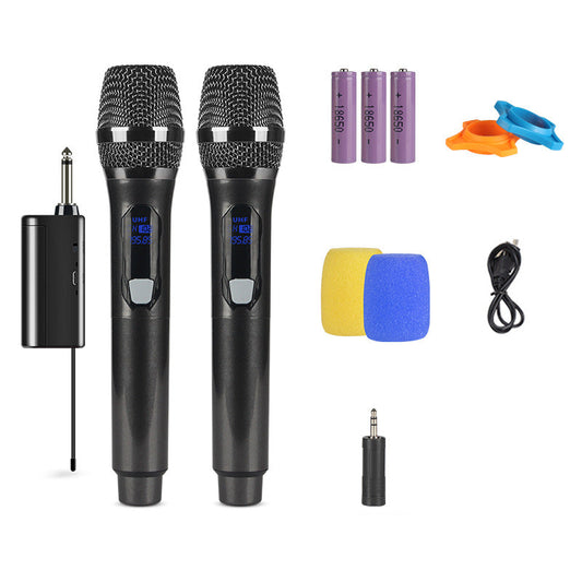 Professional Wireless Microphone System w/ Rechargeable Receiver & Battery | 100ft Range | Karaoke, Events, PA System