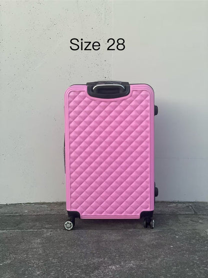 360 Spanner 4 Wheels ABS Hardcase Travel Suitcase Luggage PINK