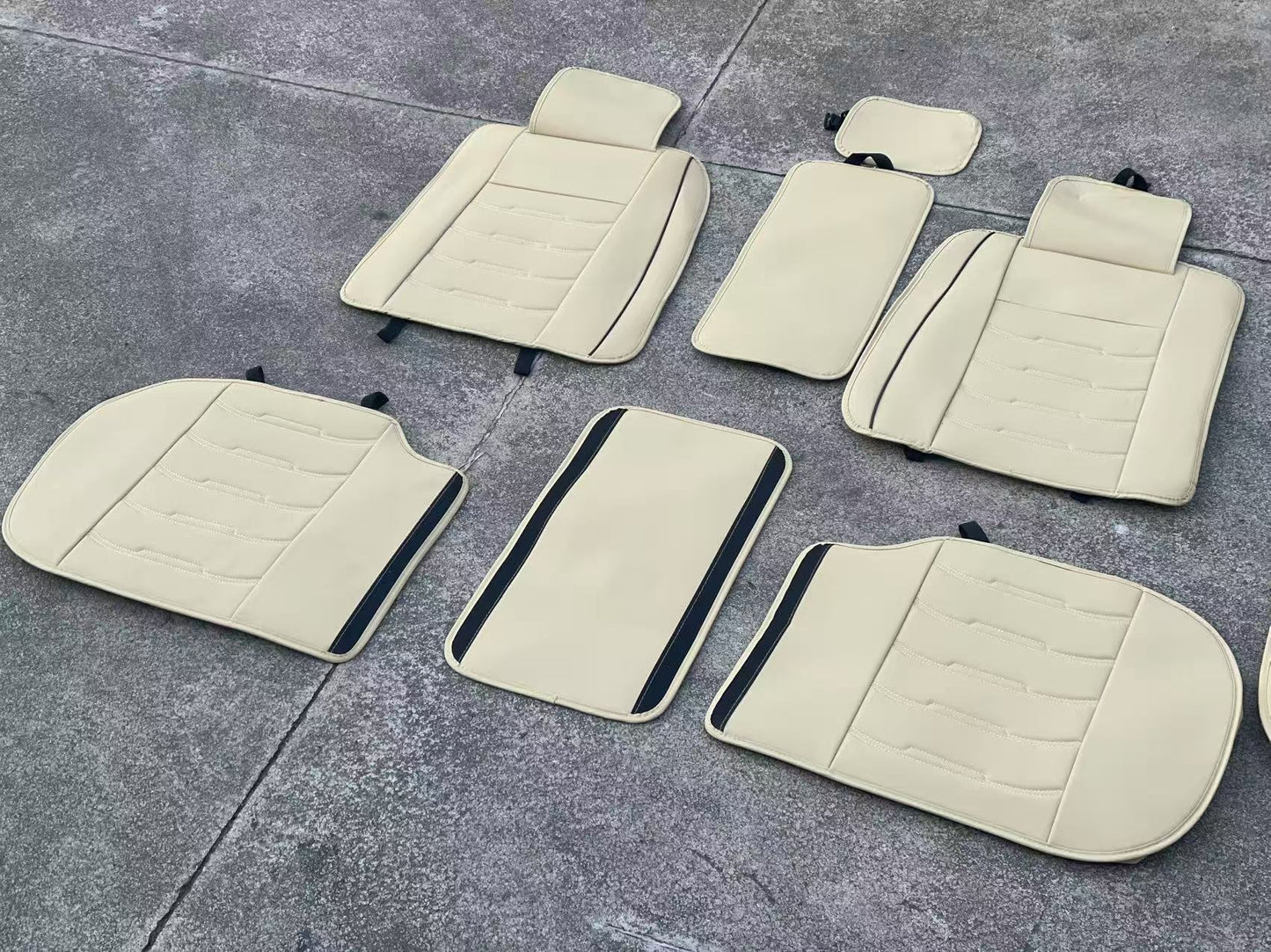 Car Seat Cover Faux Leather Cushion 5 Seater Full Set Front Rear Premium Quality