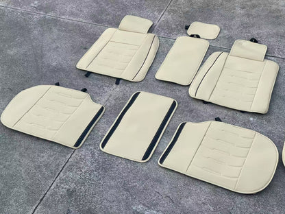 Car Seat Cover Faux Leather Cushion 5 Seater Full Set Front Rear Premium Quality