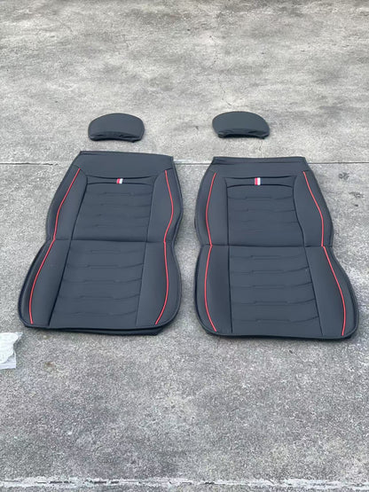 Car Seat Cover Faux Leather Cushion 5 Seater Full Set Front Rear Premium Quality