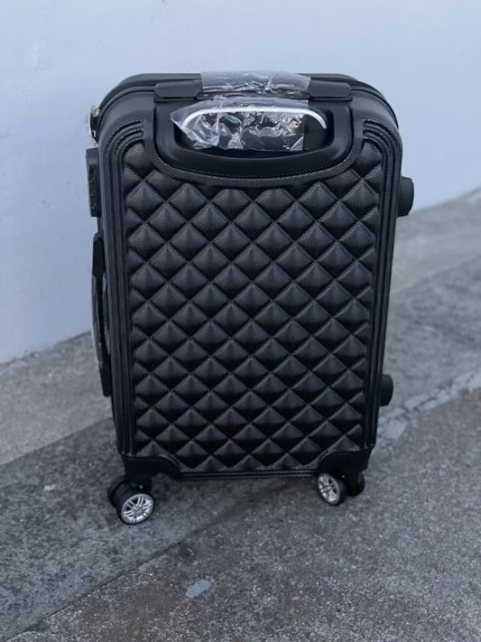 BLACK 360 Spanner 4 Wheels ABS Hardcase Travel Suitcase Luggage