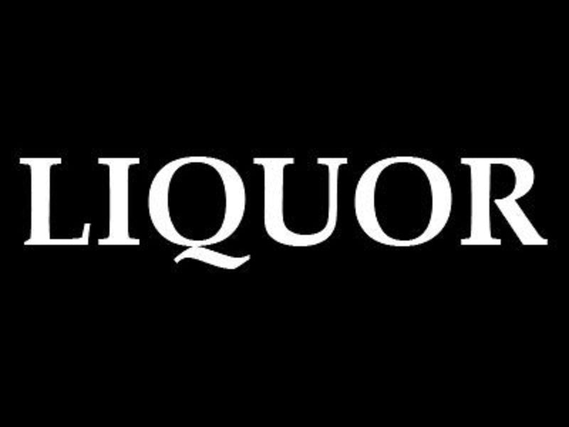 'LIQUOR' 3.4m Ground Drill/SET Commercial Feather Banner Flag
