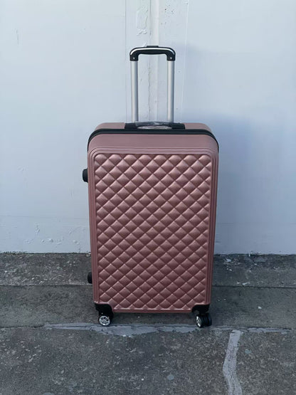 ROSE GOLD 360 Spanner 4 Wheels ABS Hardcase Travel Suitcase Luggage