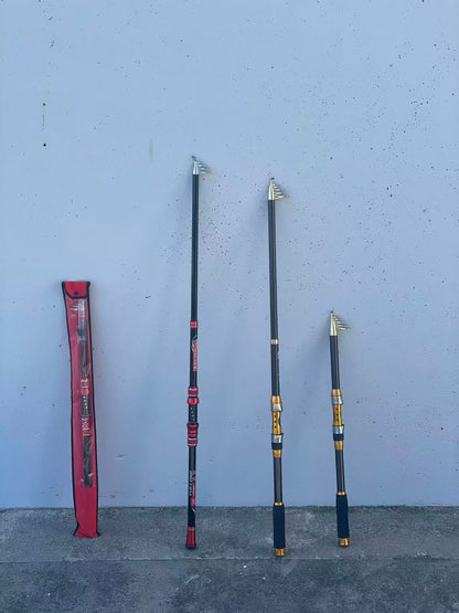 3.6M Telescopic Fishing Rod, Fiber Portable Collapsible Fishing Pole 97% Carbon